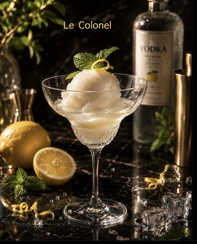 Le Colonel, sorbet citron+Vodka