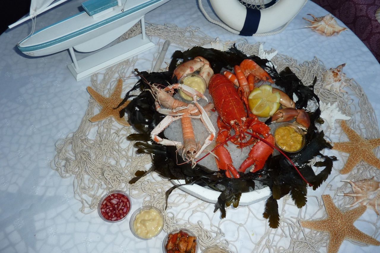 Fruits de mer à la pièce