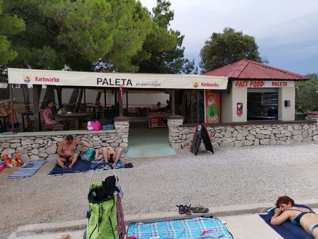 We are at the beach in Jezera with tasty regional food and waiting for you!