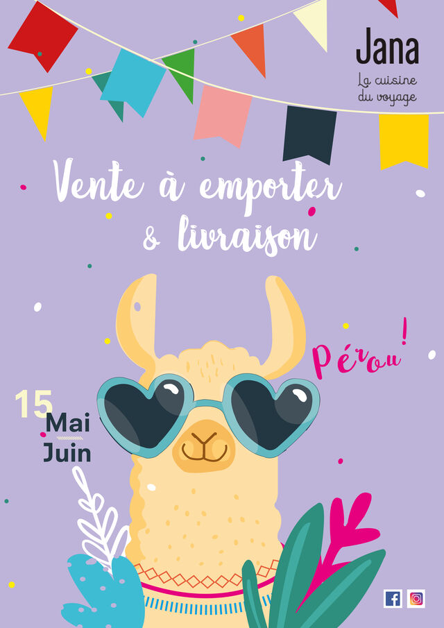 Destination le Pérou mai-juin 2020 Emporter & livraison