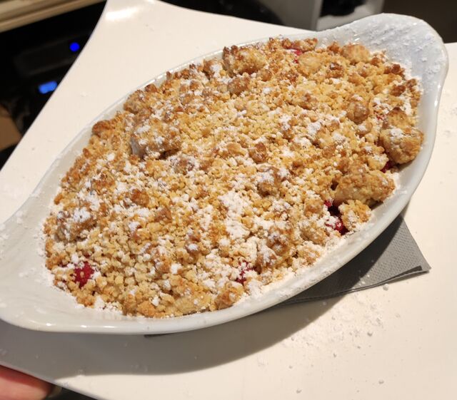 Crumble framboise