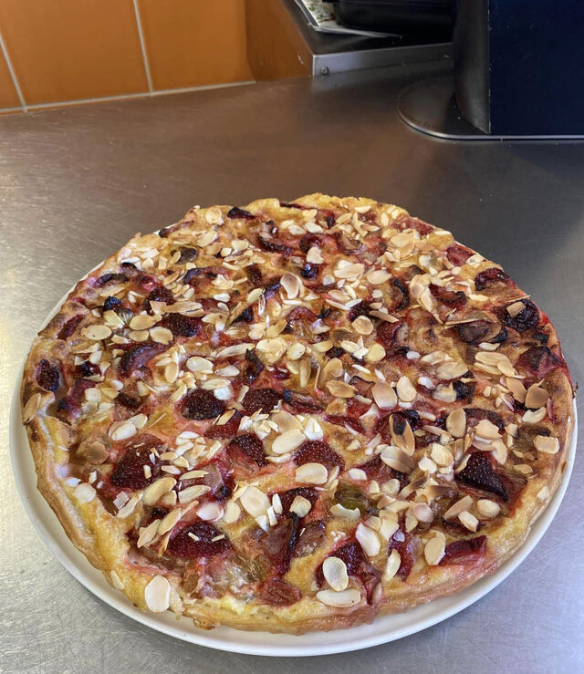 Tarte fraise rhubarbe 