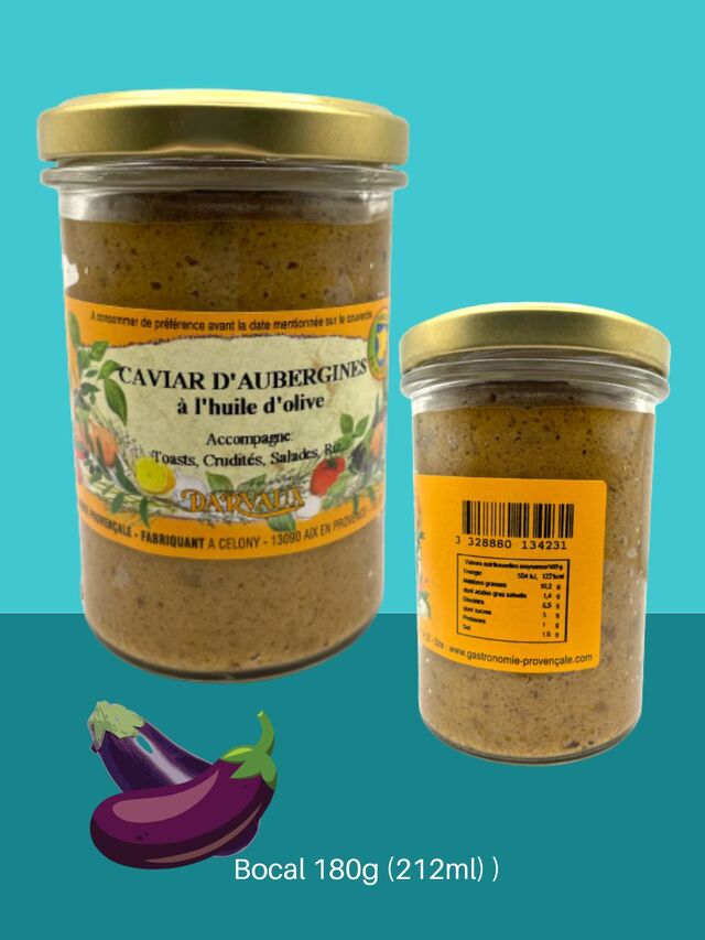 CAVIAR D'AUBERGINES - 180g - 212ml