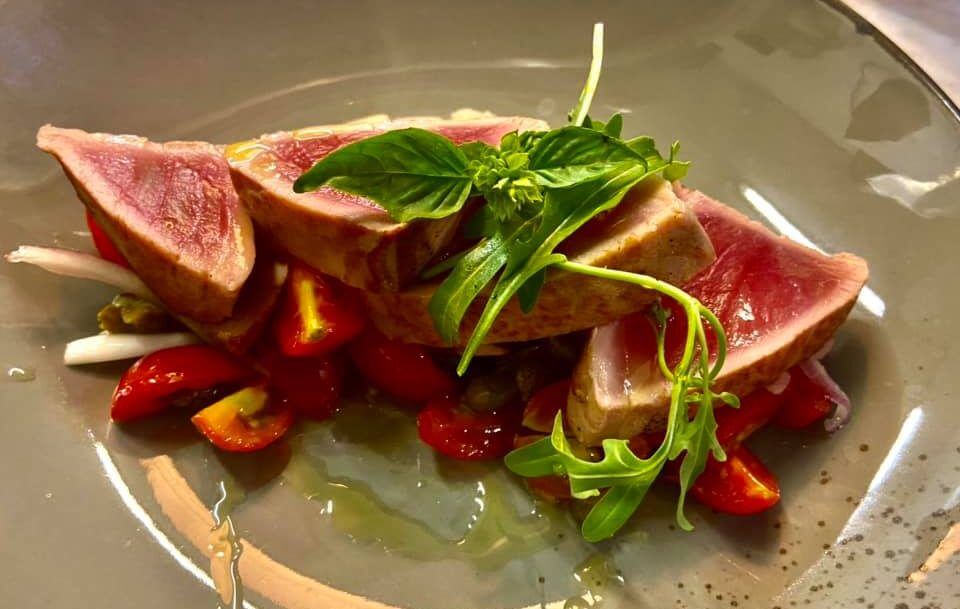 Filetto di tonno scottato