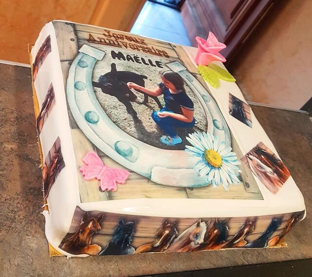 Gâteau avec photo personnalisable 