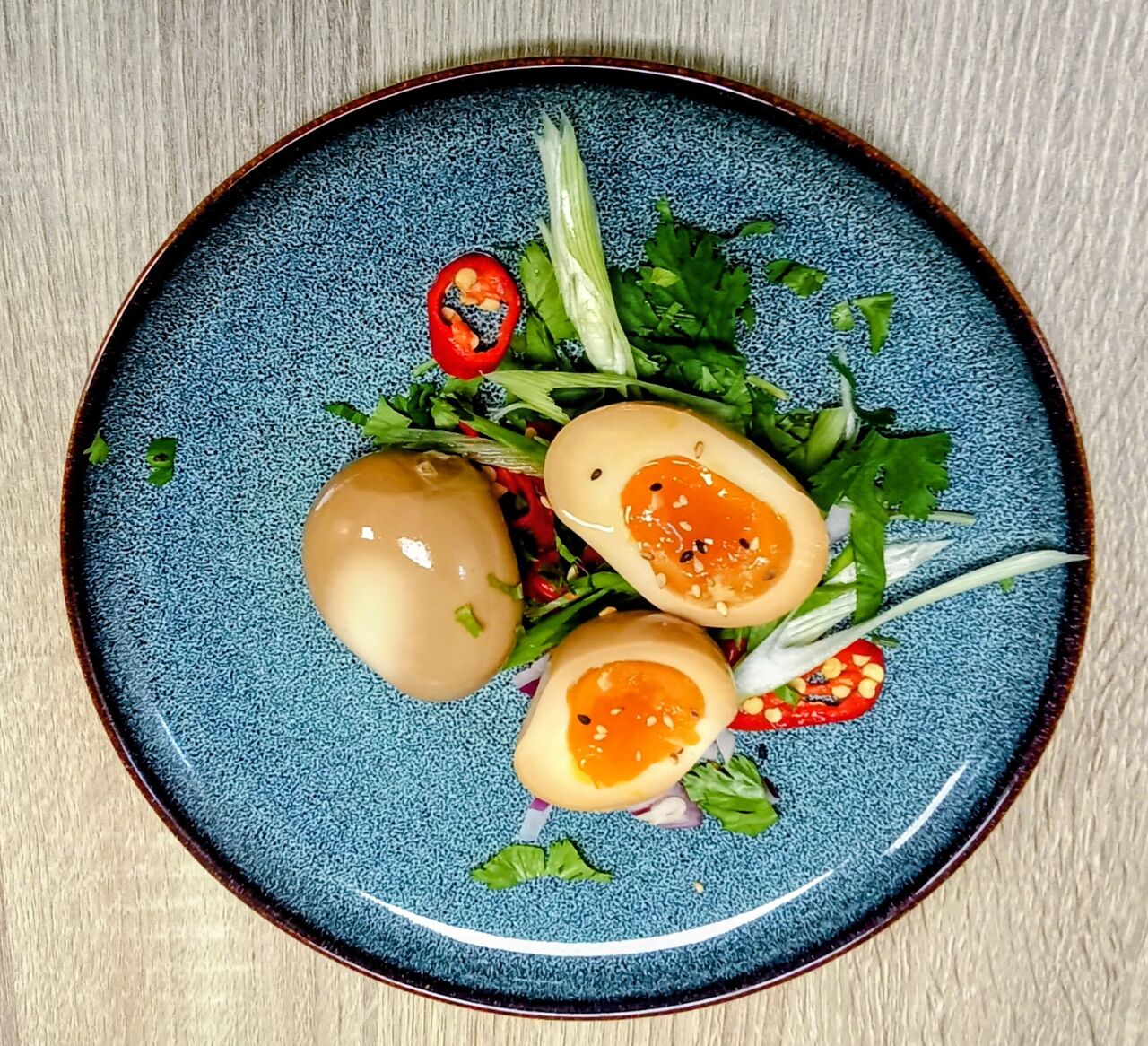 Oeuf mariné à la japonaise