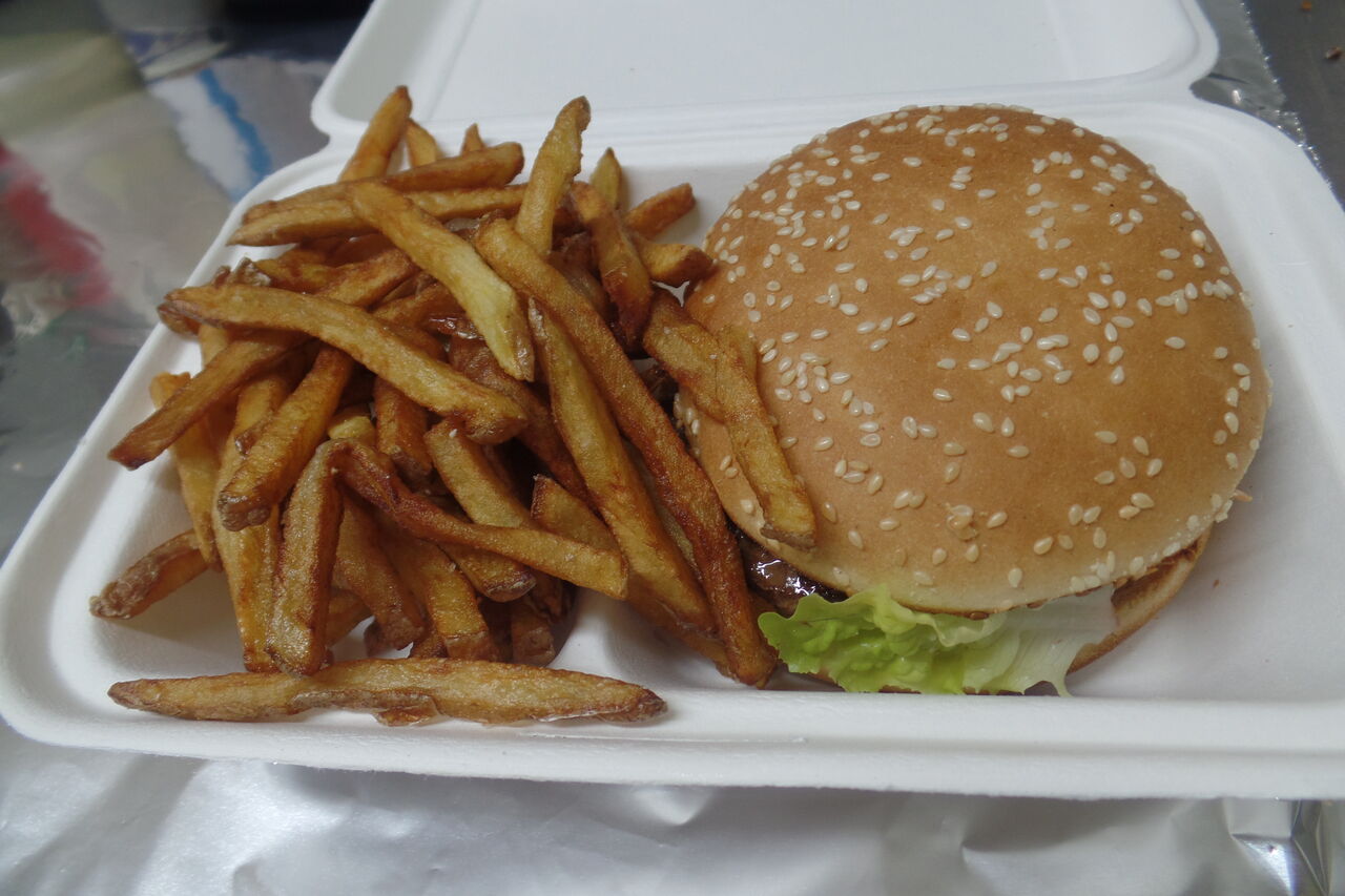 burger et ses frites maison