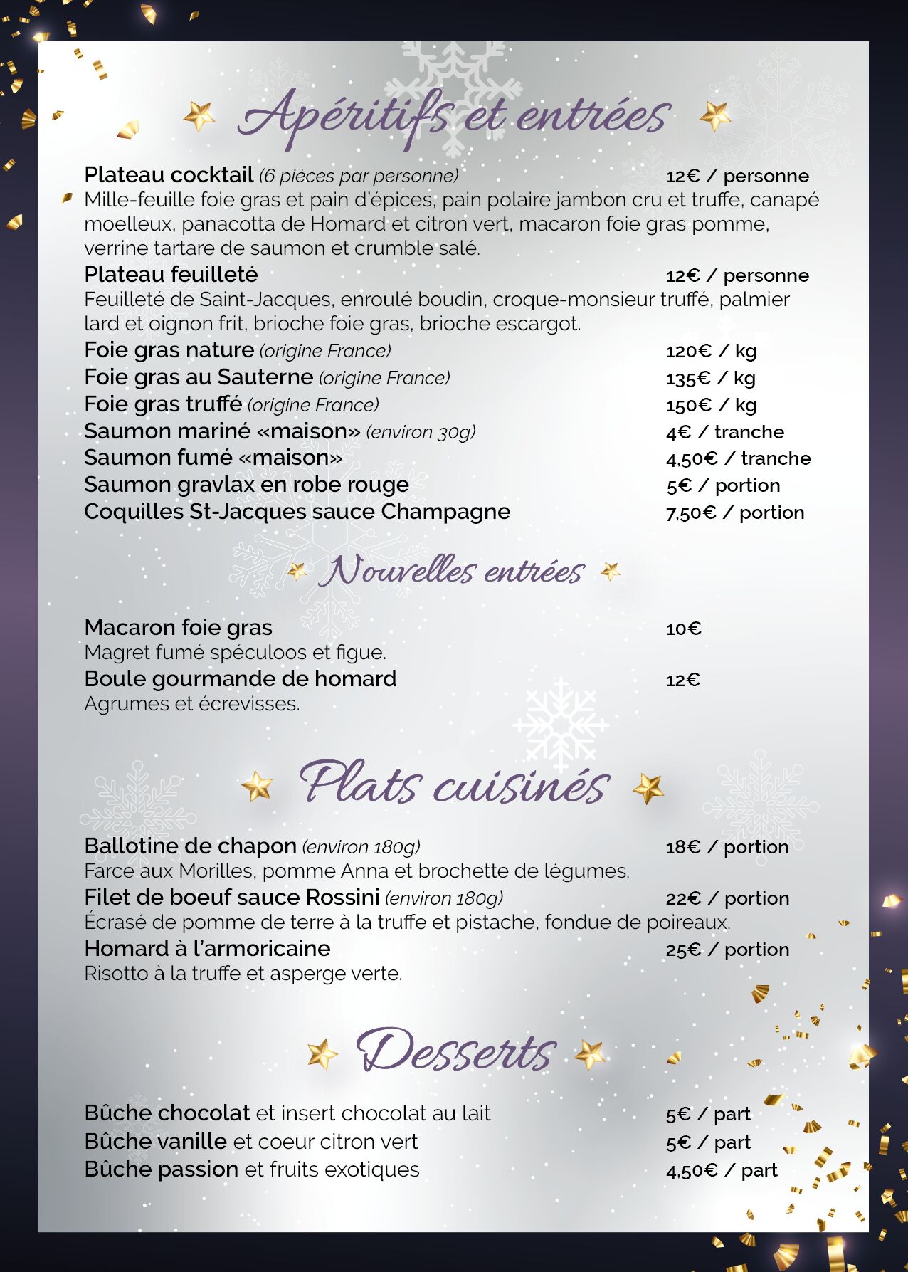 plaquette de noël 2021 avec nos nouveau a venir découvrir