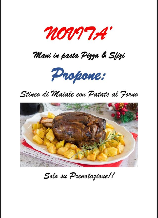 Stinco di maiale con Patate al Forno