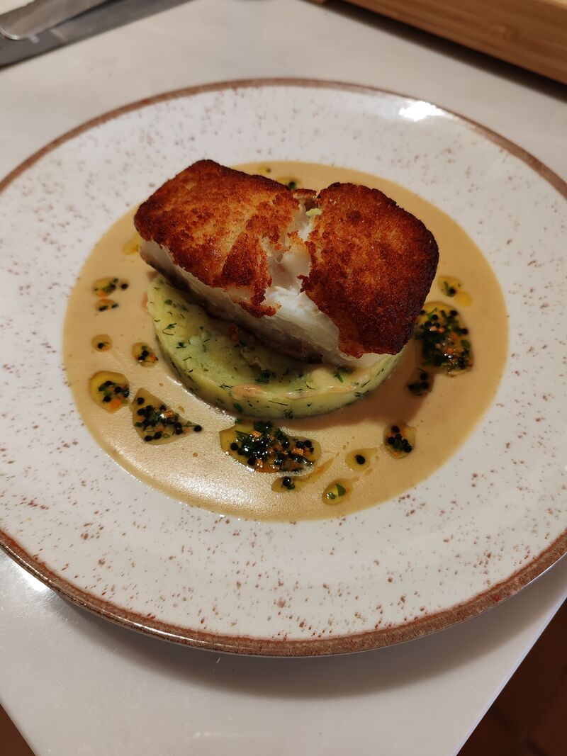 Cabillaud en croûte de viennoise 