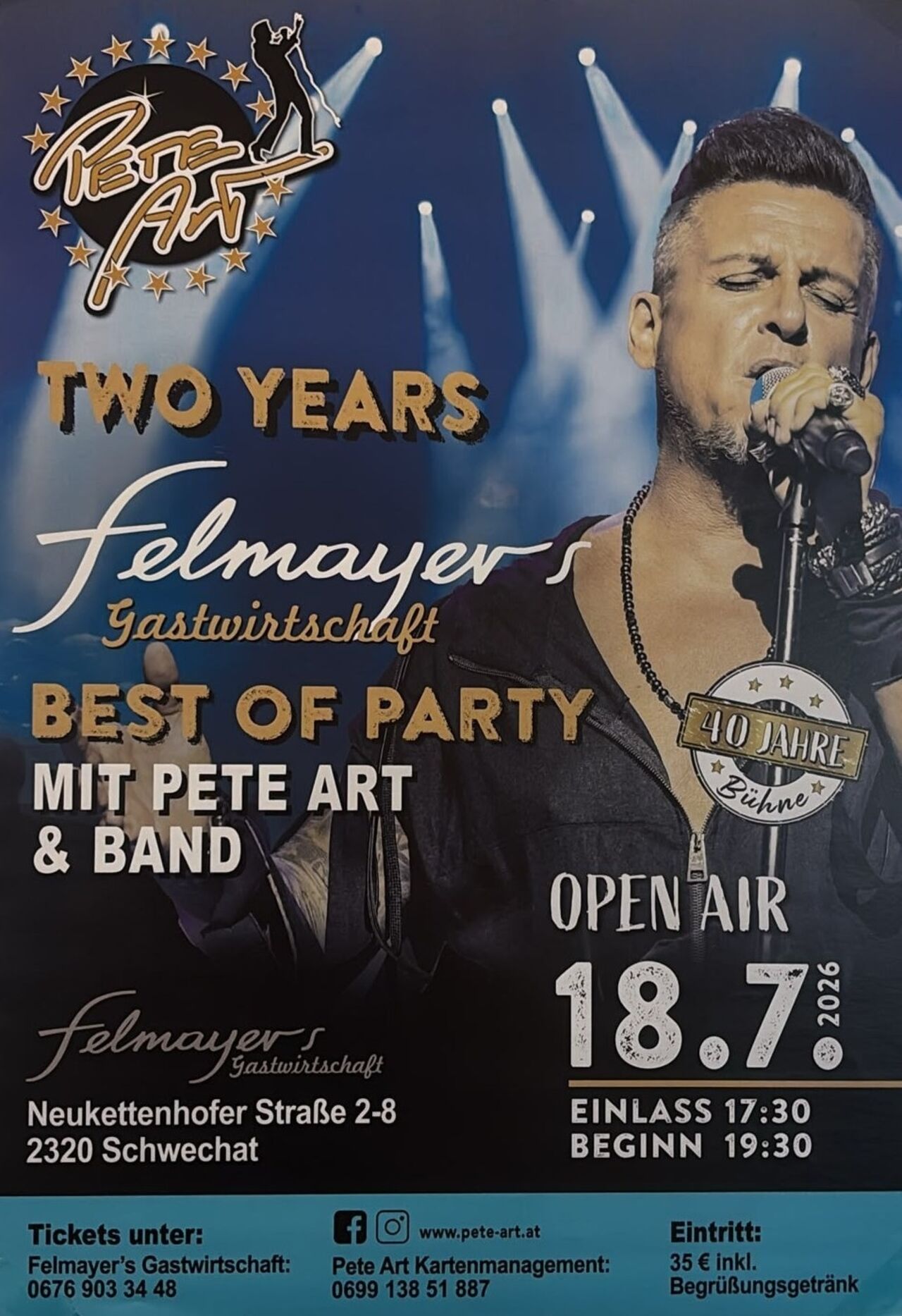 Pete Art mit Band