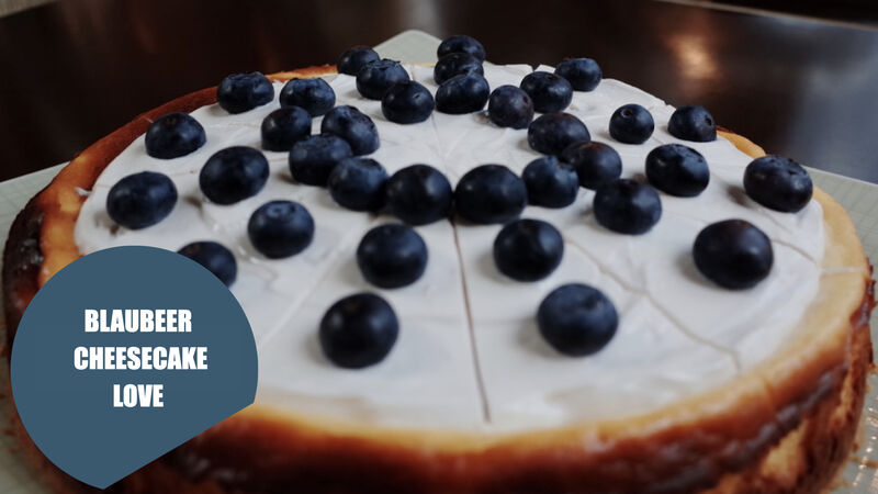 Cheesecake Blaubeere