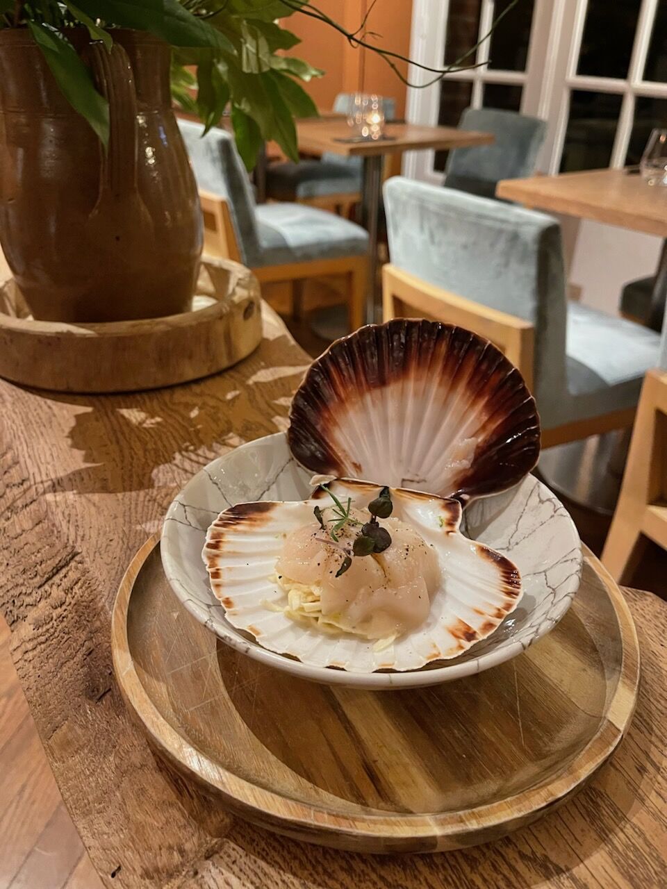 Saint Jacques crues, rémoulade de céleri