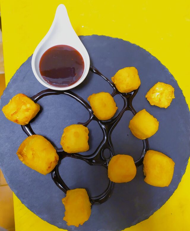 Queso en Tempura con Mermelada 