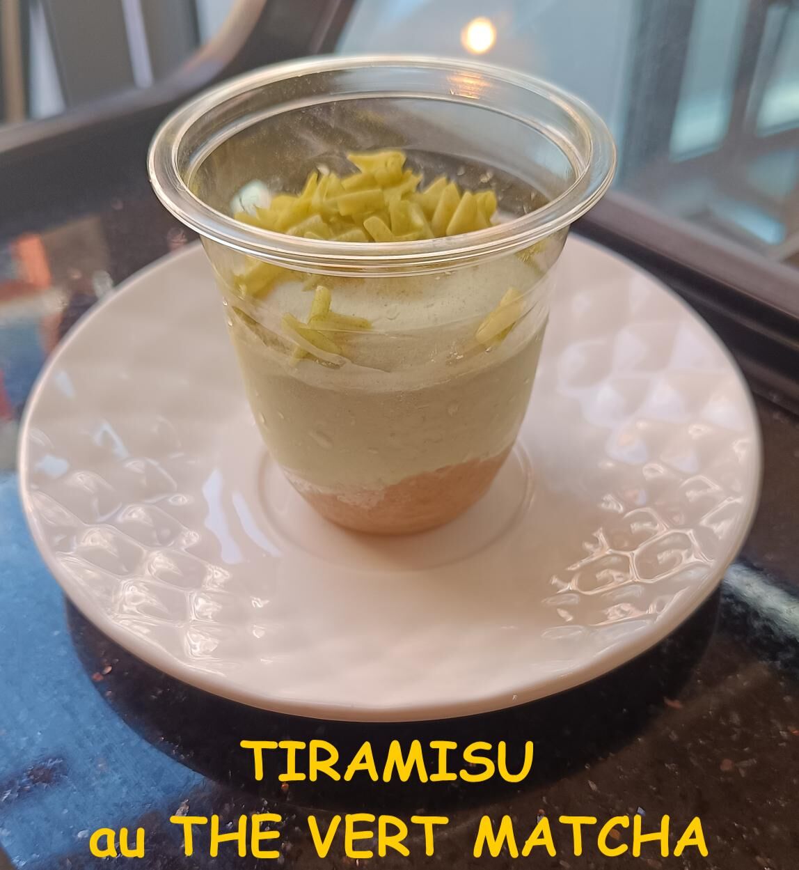 TIRAMISU au THE VERT MATCHA