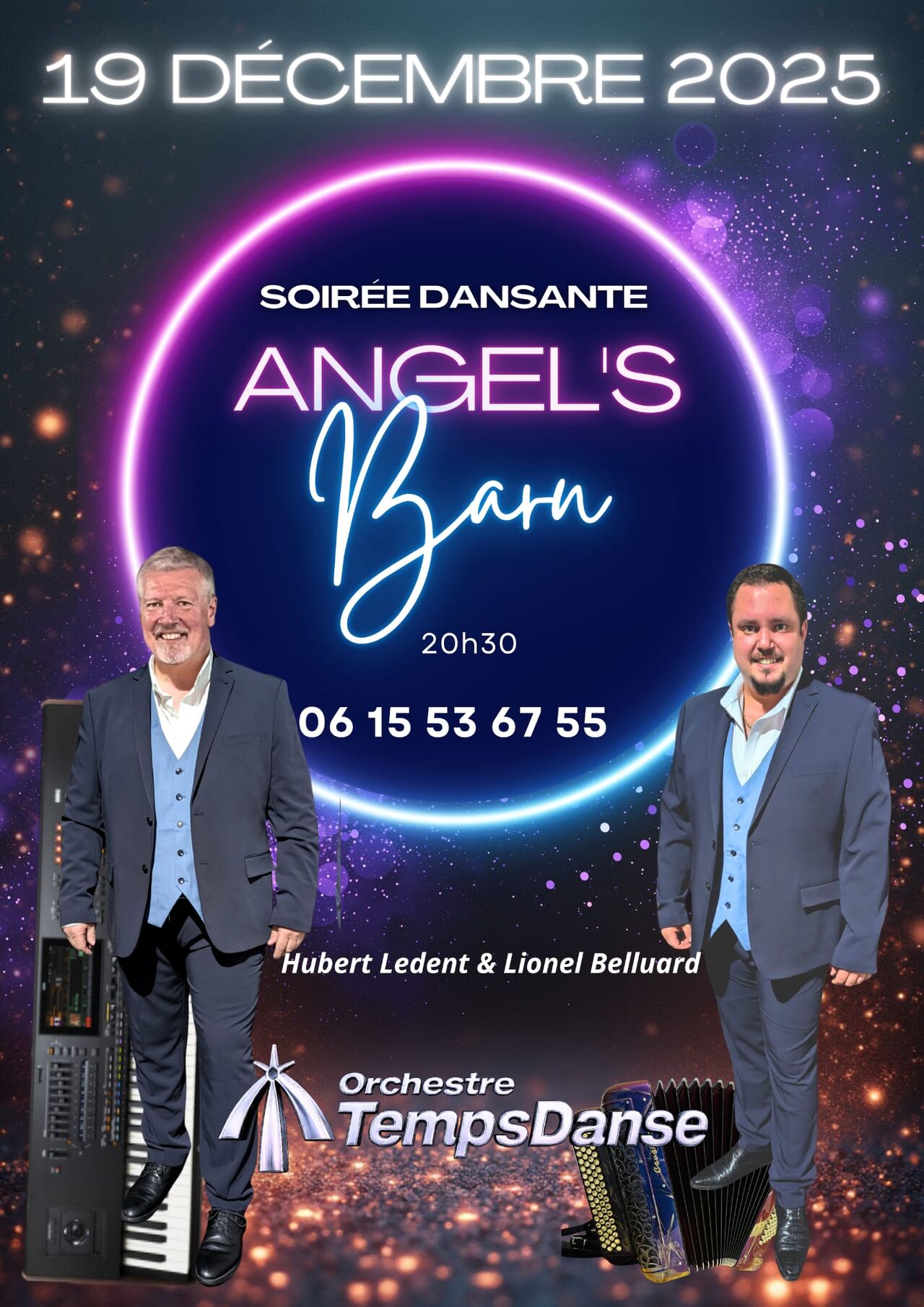 VENDREDI 19 DECEMBRE : SOIREE DANSANTE animée par TEMPS DANSE