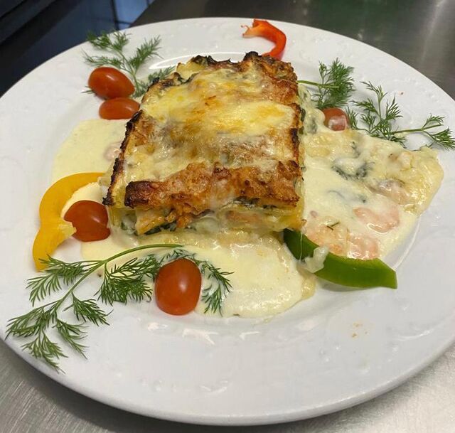Lasagna al salmone 