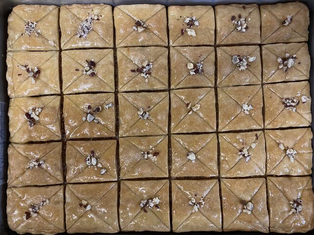 Baklavas tunisiennes au amandes 