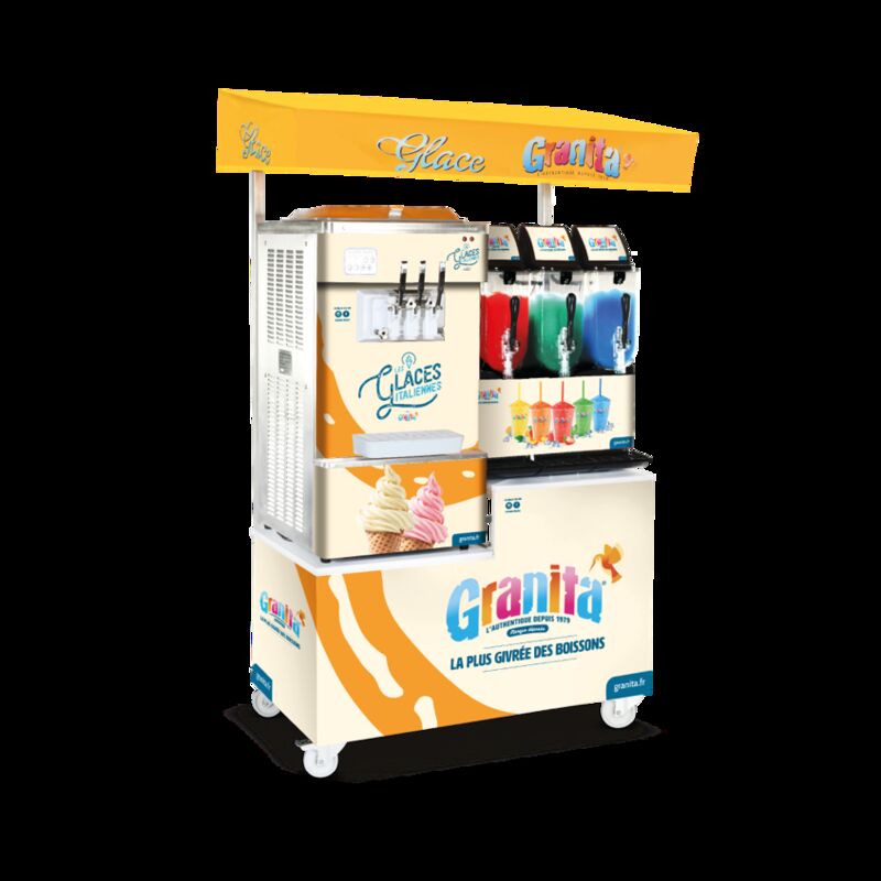 Nos stands Granitas, Sundaes et Glace italienne.