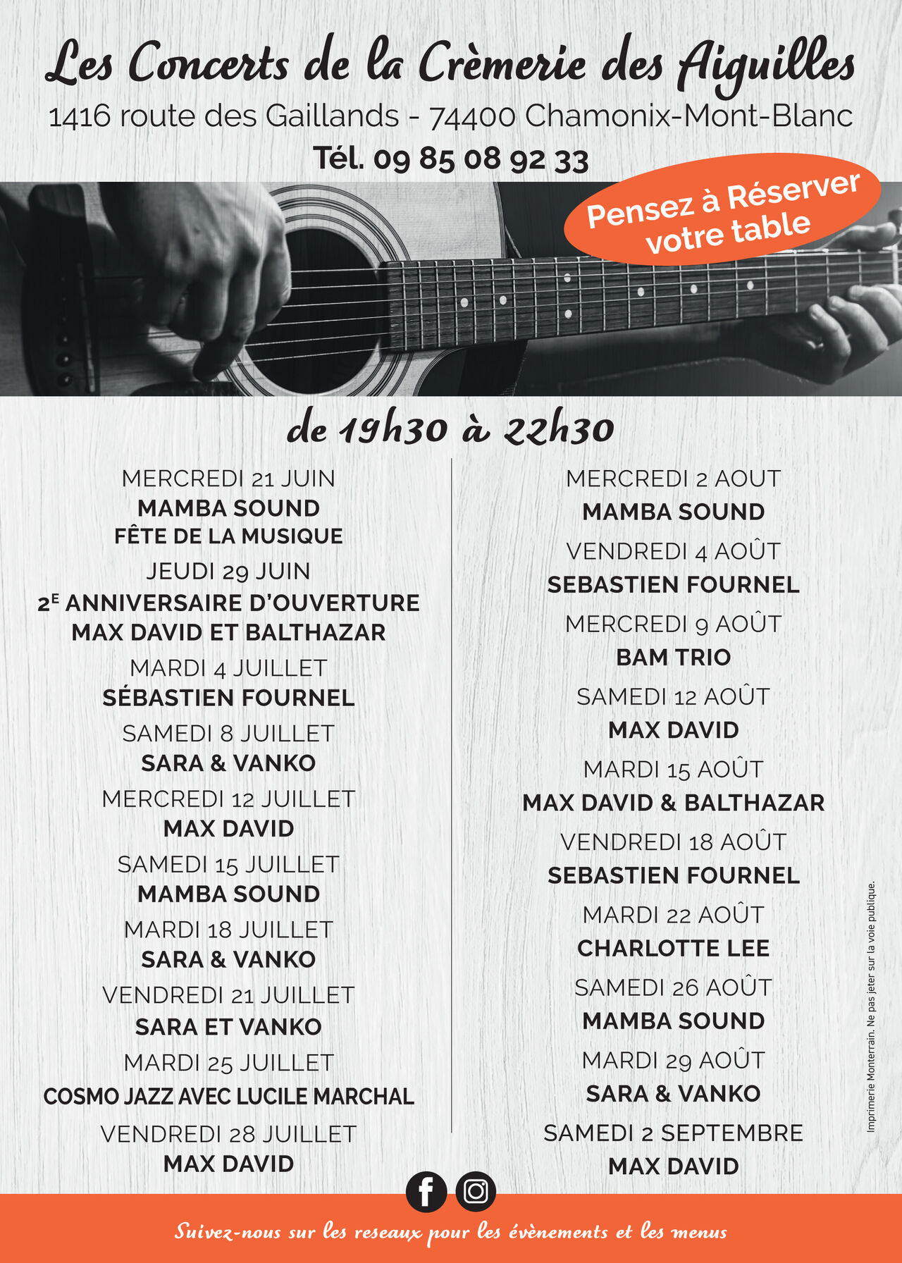 CONCERTS DE MUSIQUE ETE 2023