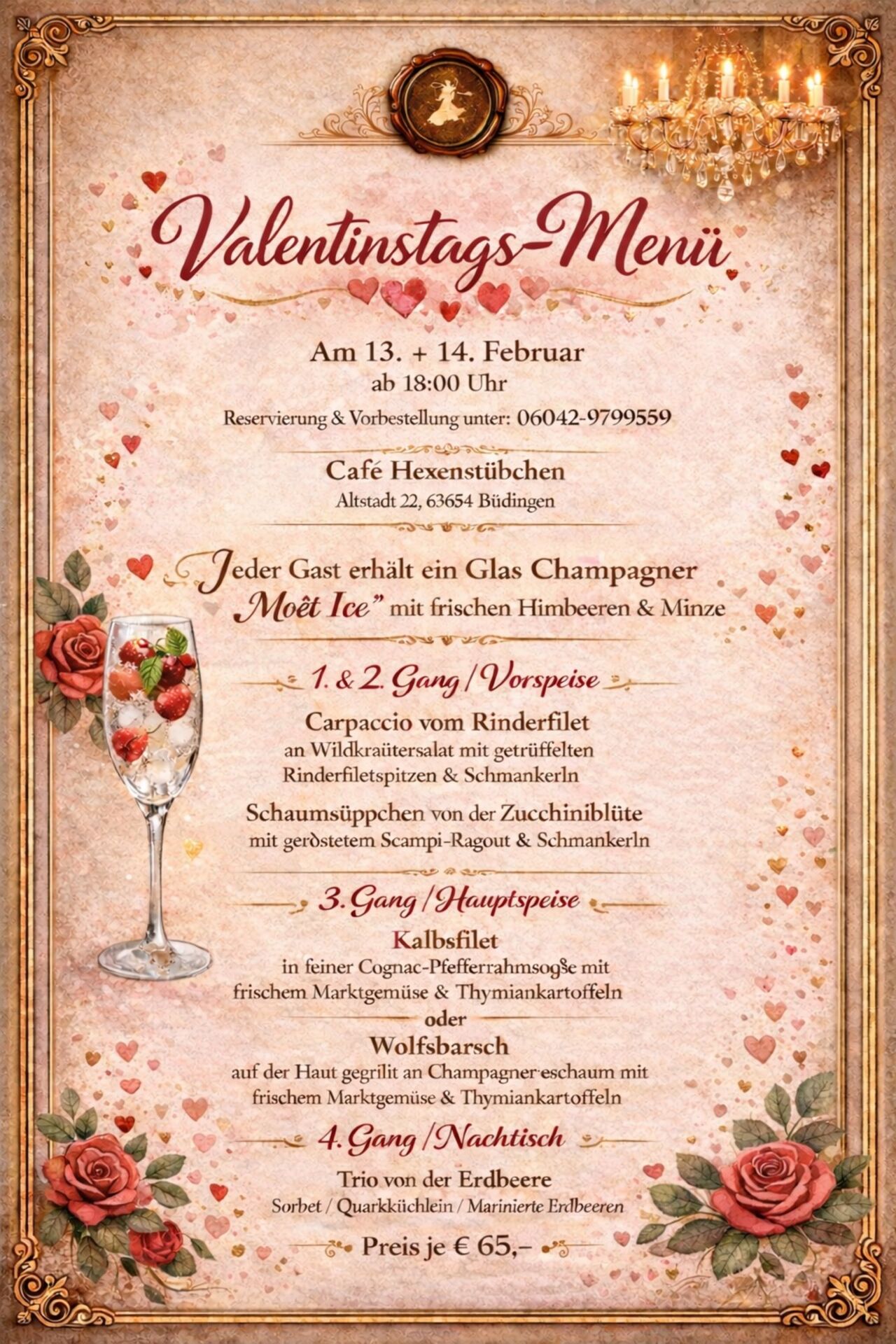 Valentinstags - Menü