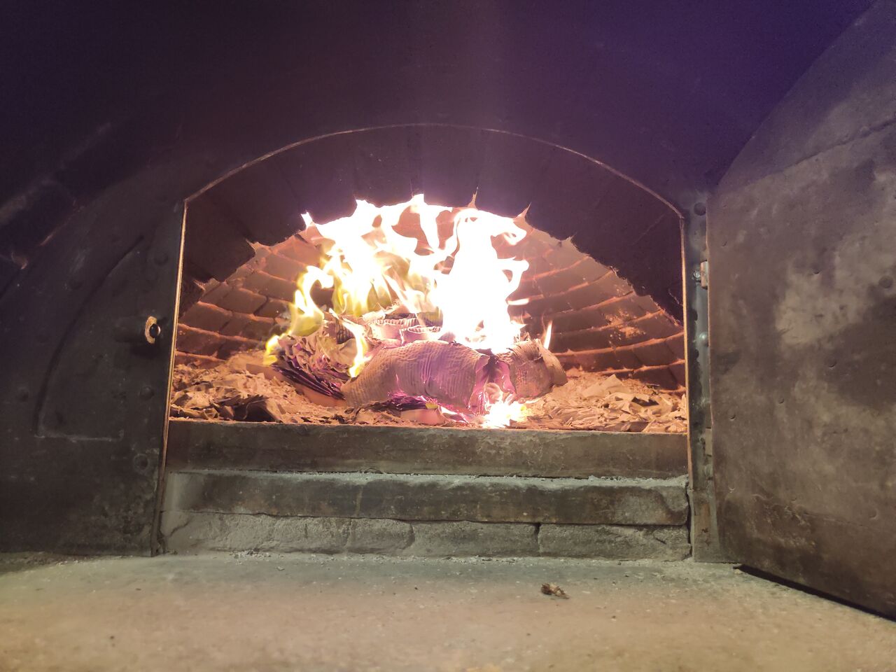 La Cheminée en pleine action...