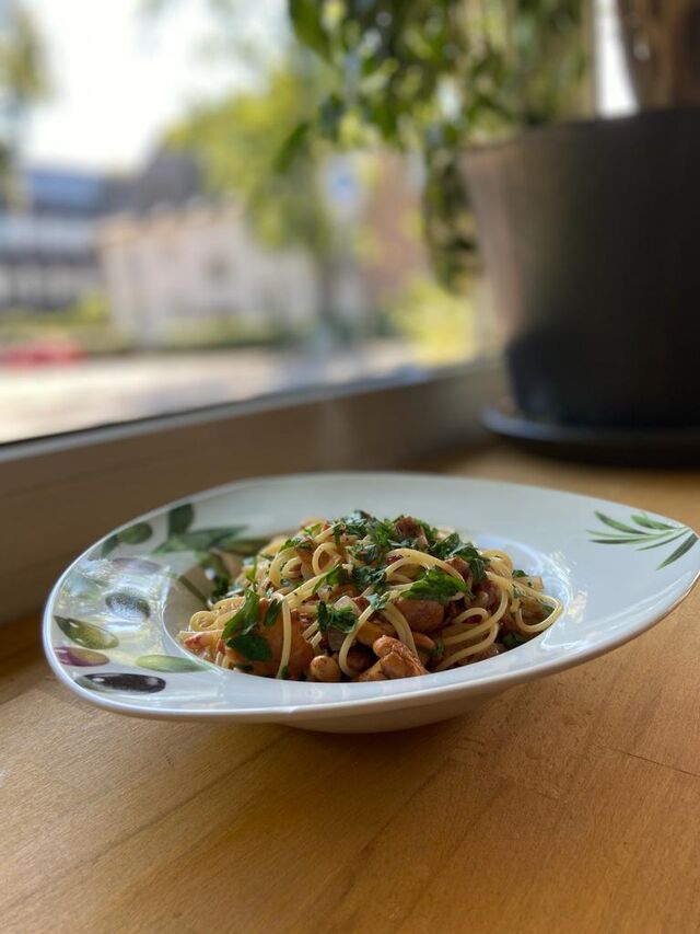Spaghetti Pfifferlinge 