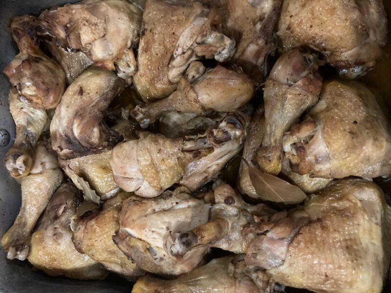 Cuisses de poulets rôties 