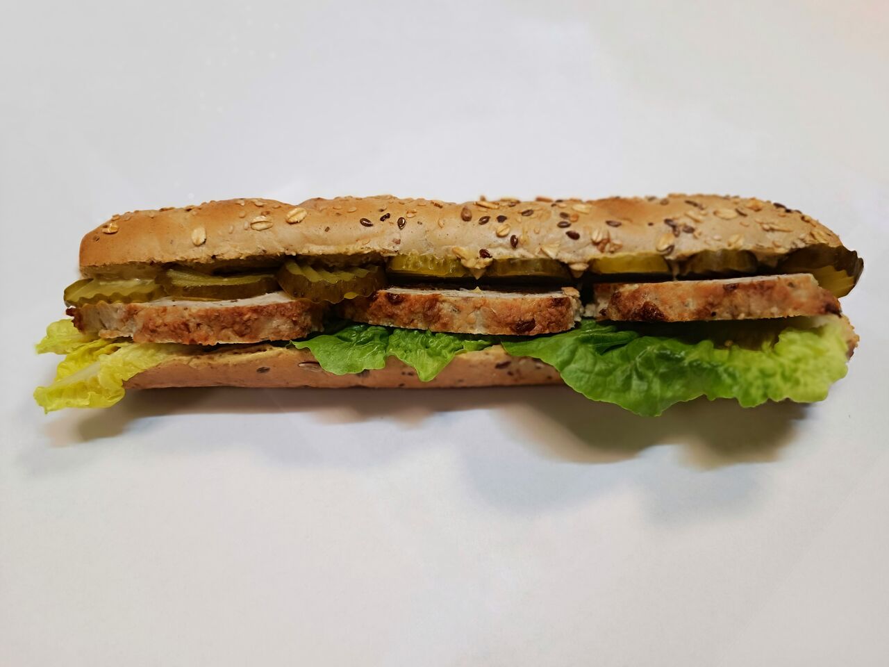 cereální bageta s naší domácí sekanou