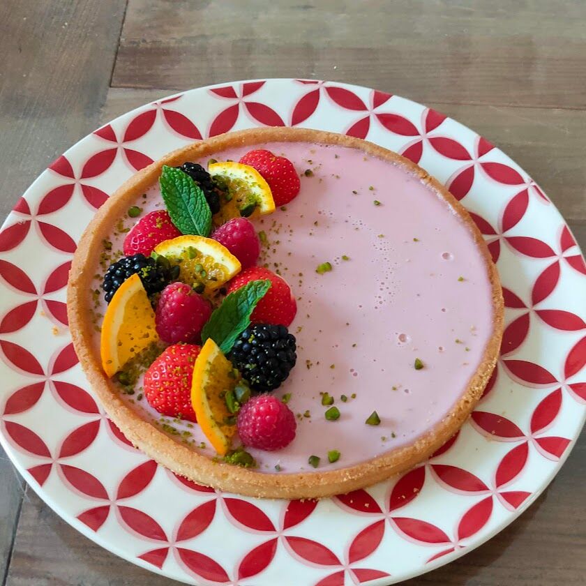 Tarte Panna cotta fraises