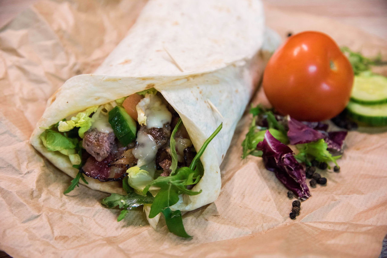 Tortilla s hovězím masem 1