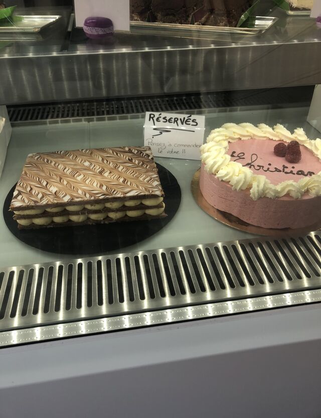 Millefeuille et framboisier 