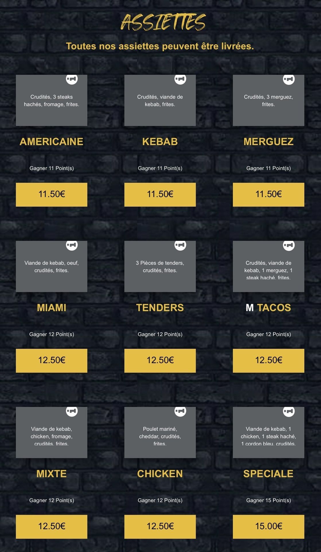 ASSIETTES INGREDIENTS