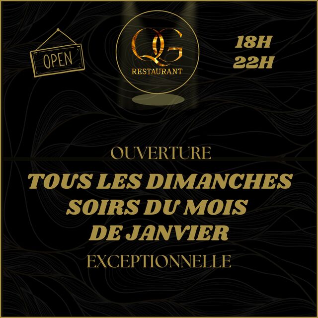 Ouverture exceptionnelle