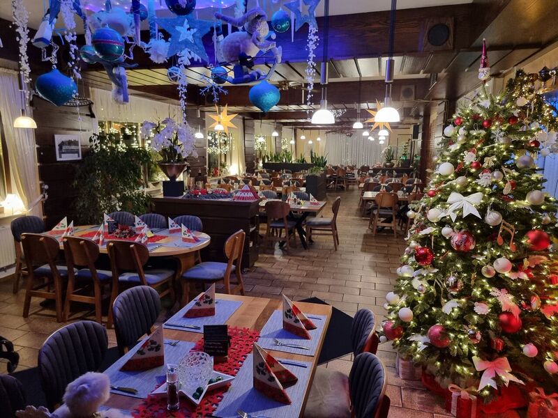 Winterlicher Gastraum