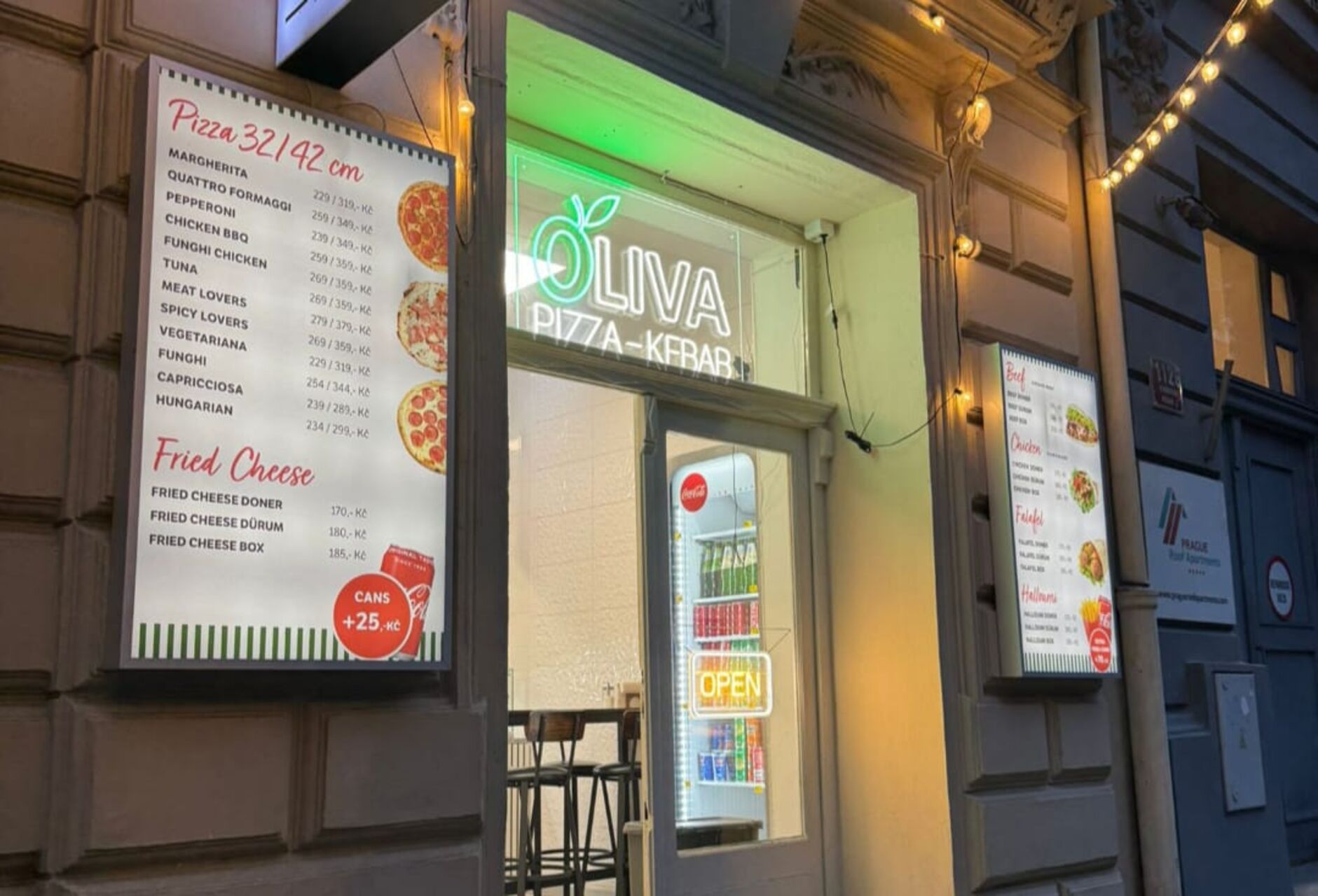 Pizza, Burger, Kebab