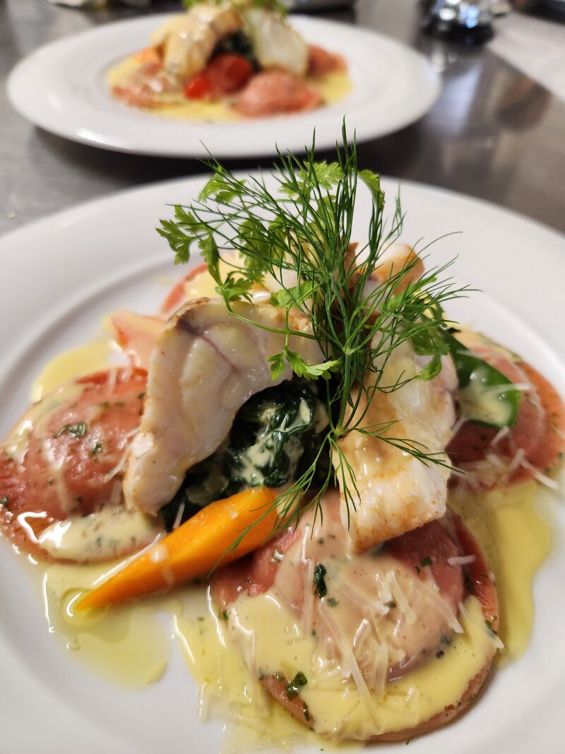 Seeteufelfilet in Safransauce 