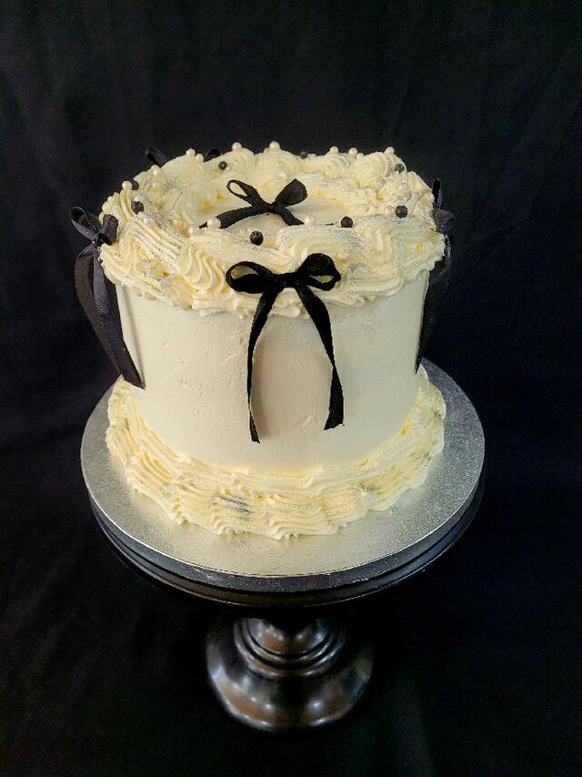 Vintage mašličkový dort