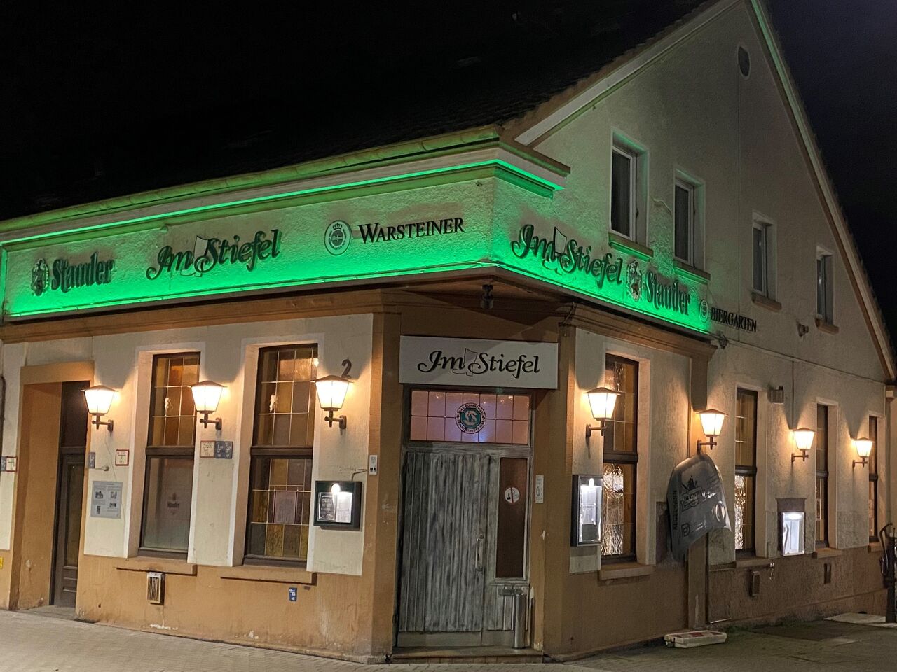 Im Stiefel bei Nacht