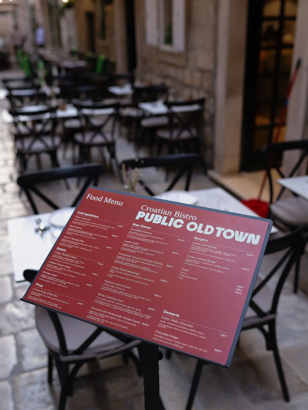 Public Old Town Menu – Croatian Bistro
