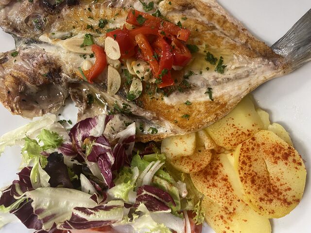 Rodaballo a la espalda 