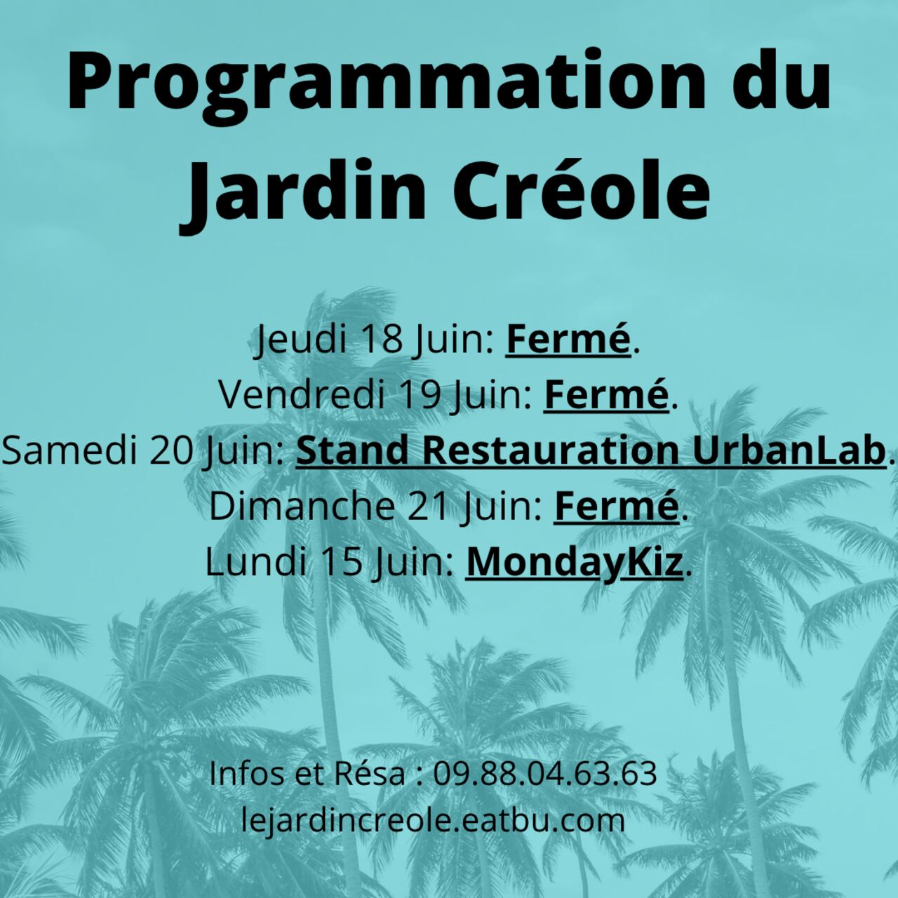 PROGRAMME SEMAINE