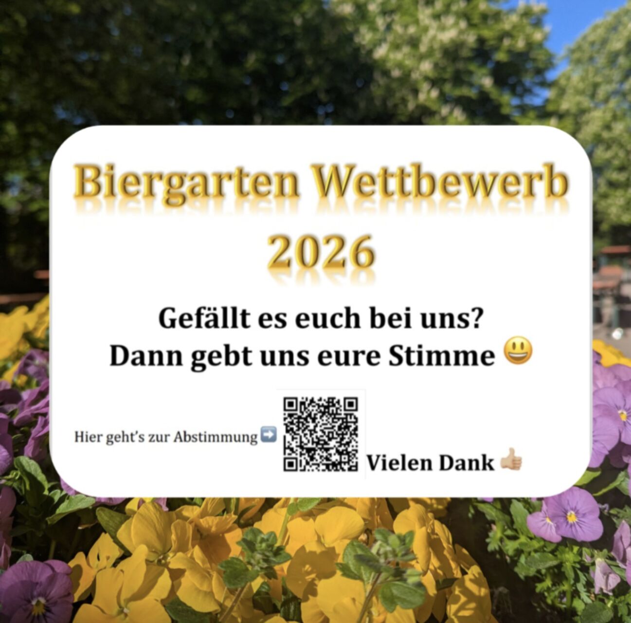 Biergarten Wettbewerb 2026
