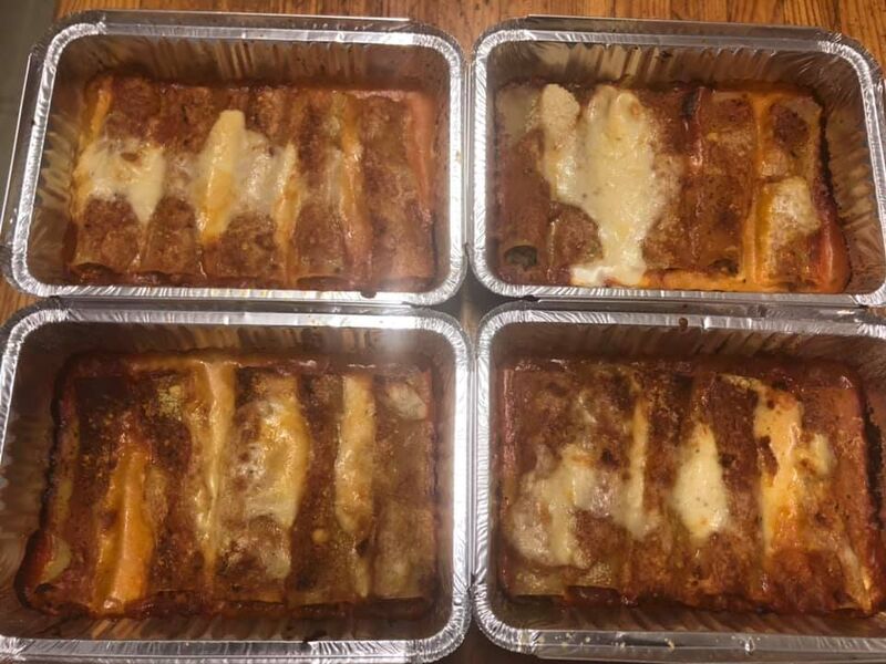 Cannellonis au boeuf et leur sauce béchamel - tomate