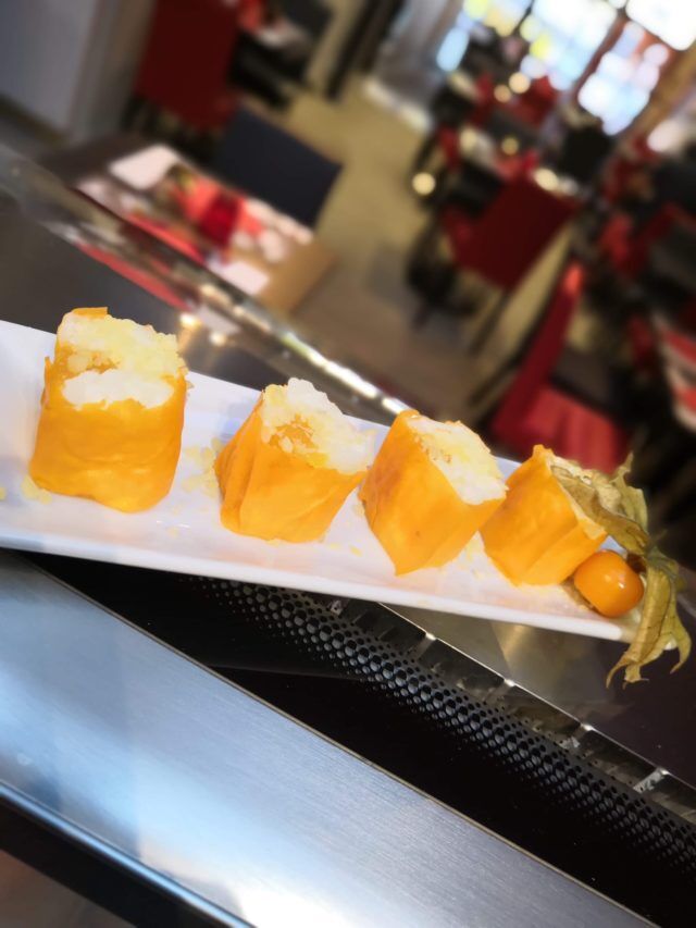 maki sucrés à la poire