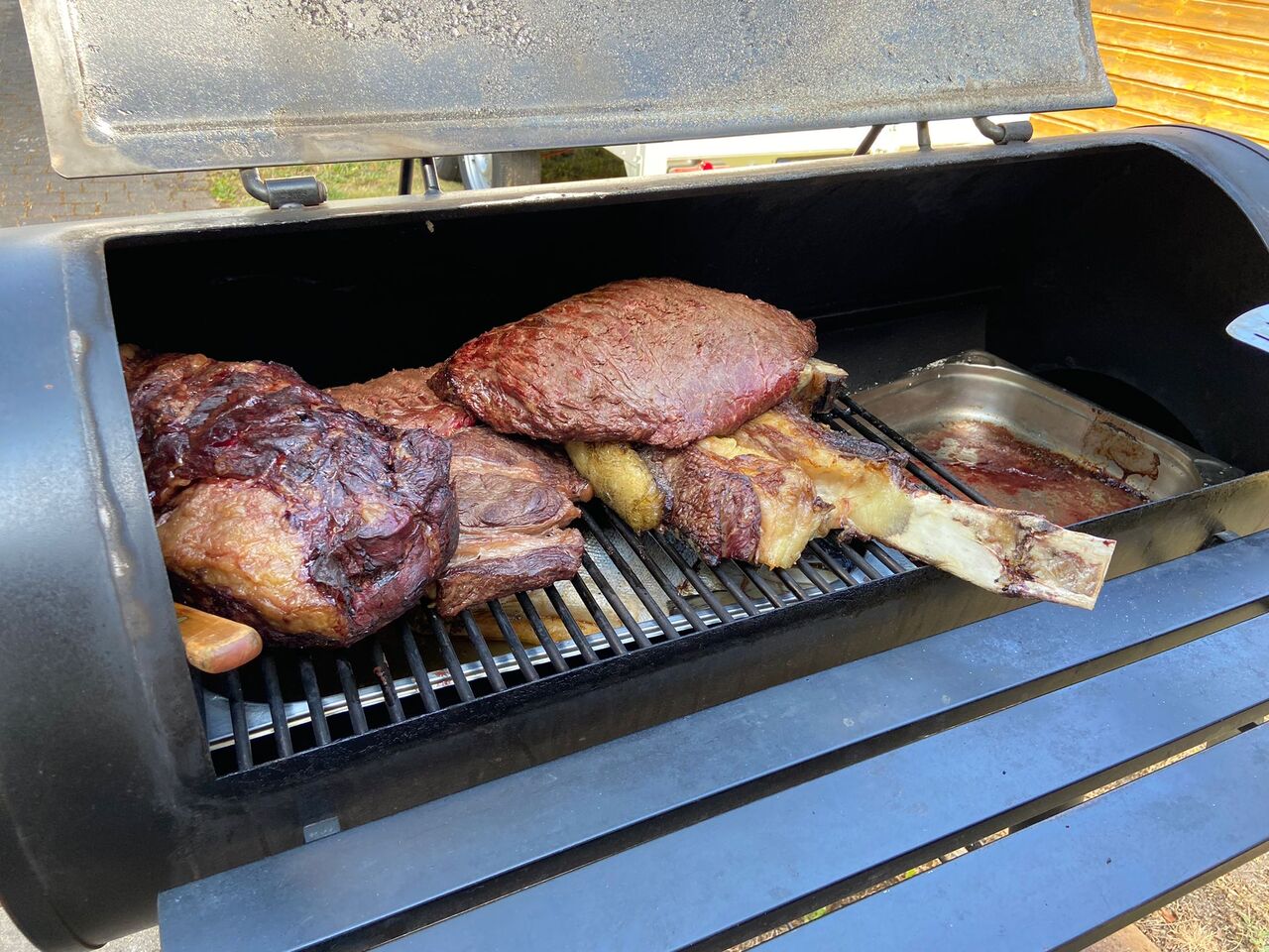 Wagyu 6 Stunden im Smoker