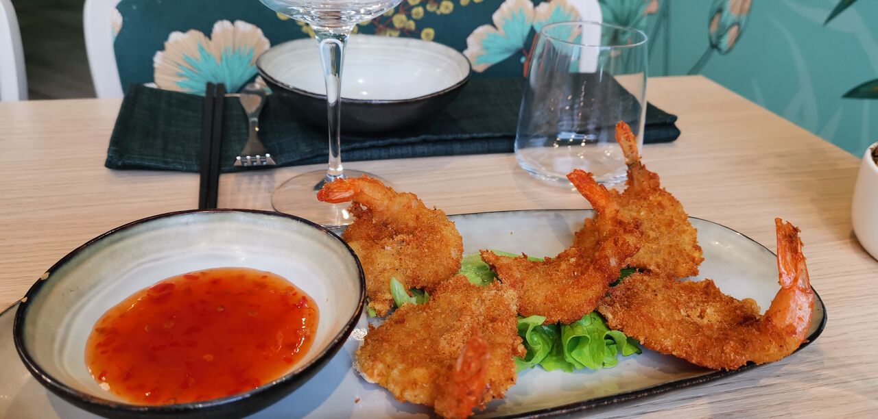 Crevettes croustillantes du restaurant chinois Le Ginkgo à vichy