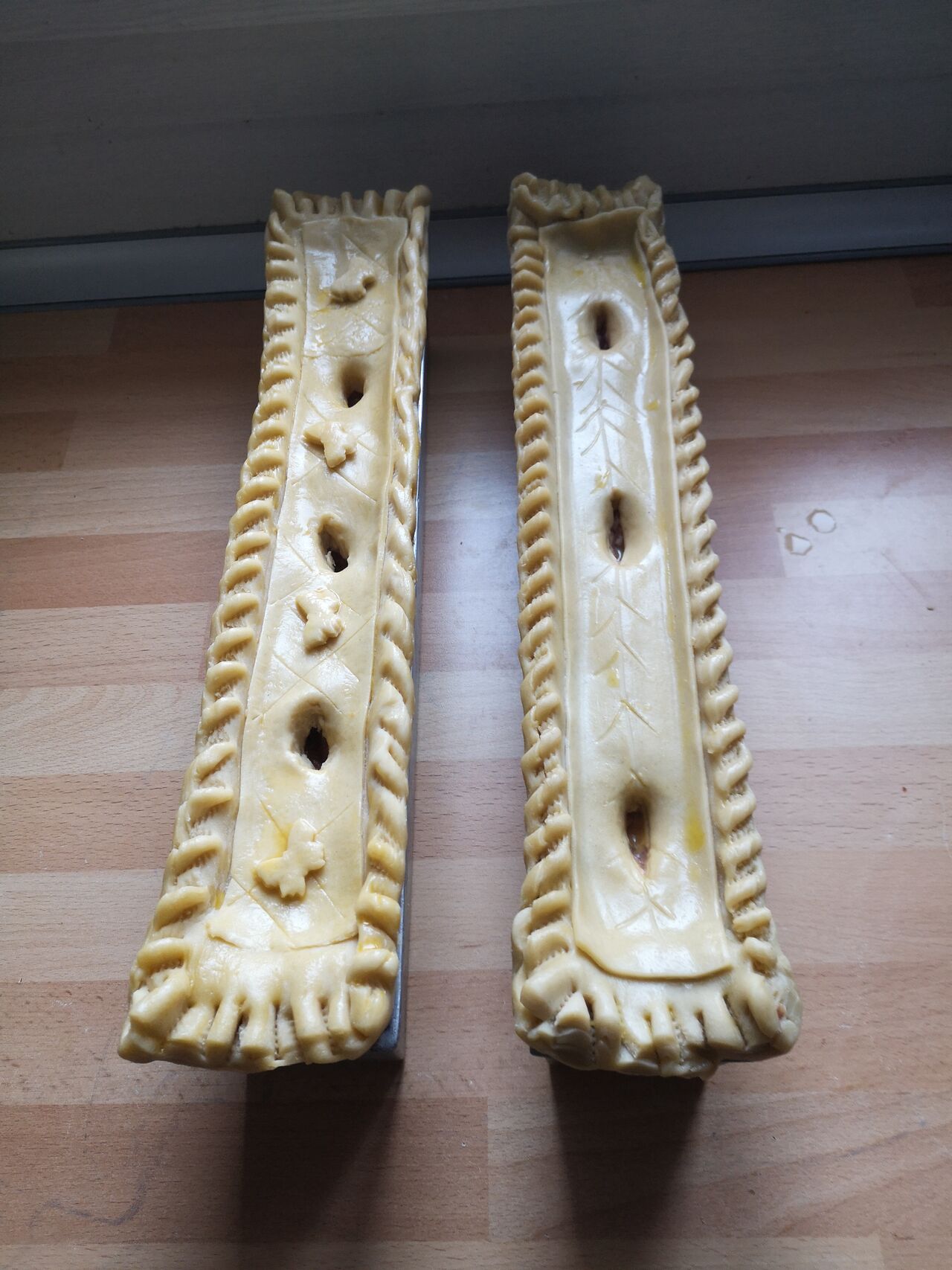 Pâté croûte avant cuisson