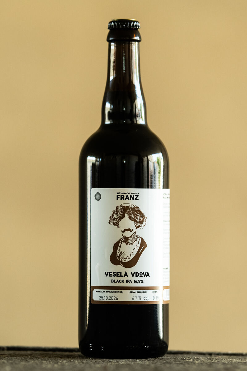 Veselá Vdova Black IPA 16,5° 6% 0,75L