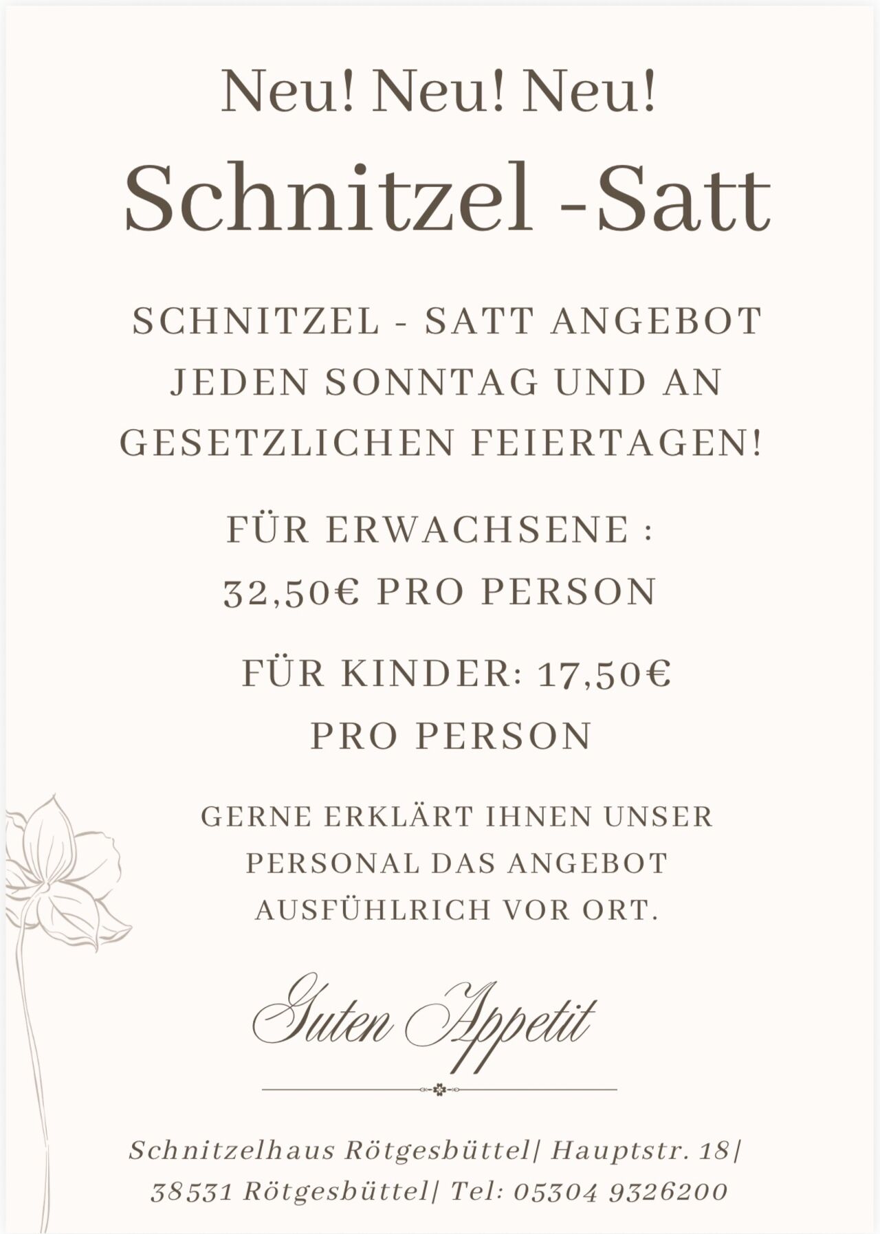 Schnitzelbuffet!